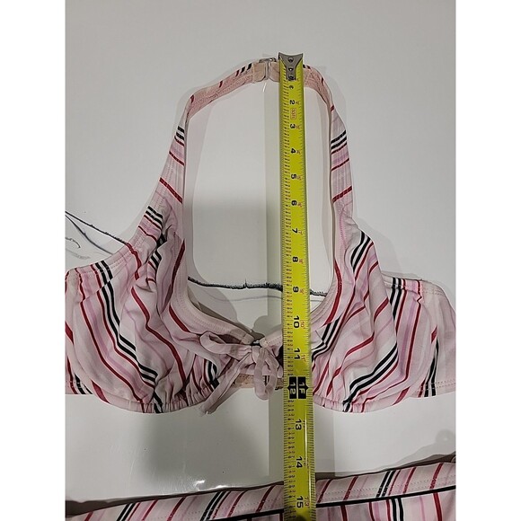 Striped ESPRIT BEACH Vintage 2pc Bikini SwimSuit Size XS-MEDIUM READ *SWIMBIN* - Picture 15 of 16